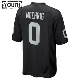 Las Vegas Raiders Tröjor Trevon Moehrig 0 Nike Svart 2021 NFL Draft - Barn